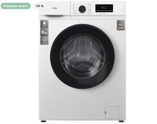 Lavadora Vok EVW-6BAWL2410 6 kg 1000 rpm Blanca por 209€