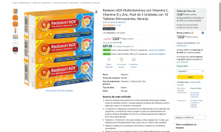 Redoxon AOX Multivitamínico 30 Tabletas por $269 | Amazon