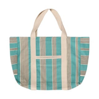 Bolso de tela para playa de algodón 50x35x15 cm $6.590 solo en Casa Ideas, Chile.