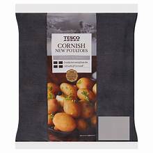 Tesco Cornish New Potatoes 750g Clubcard Price £0.99