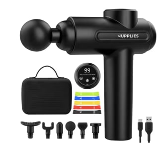 Relaxty masajeador muscular profesional pistola de 30 niveles 6 cabezales a 21.12€