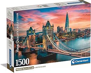 Clementoni - 1500p London Twilight - 59,2 x 84,3 cm - Avec poster por 11.29€