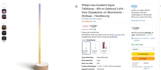 Philips Hue Tafellamp voor €159