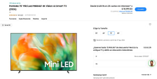 TV Samsung M80HAF 55" 4K por $6,249 | Banamex MSI