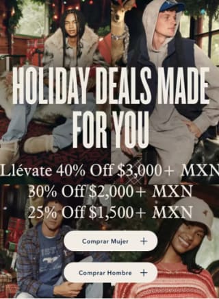 Hasta 40% de descuento en American Eagle