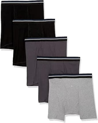 Amazon Essentials Men's Cotton Boxers (Pack of 5, Size M) – £4.26