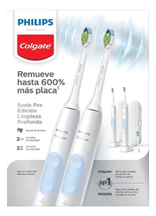 2 Cepillos de Dientes Eléctrico Philips Colgate Sonicpro S40 a $1,187 | Mercado Libre