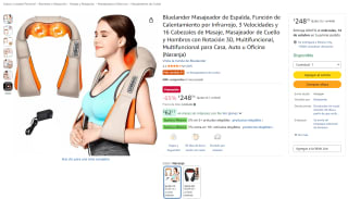 Bluelander Masajeador de Espalda por $249 en Amazon