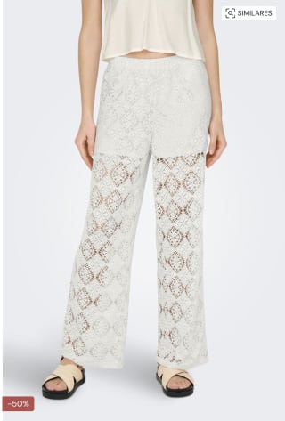 Pantalón largo encaje calado JDY por 13,49€