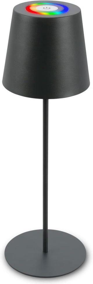 Lámpara LED de sobremesa inalámbrica con tacto, luz RGB+W de colores por 13.75€