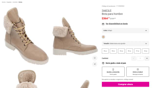 Bota That's It Khaki por $364 | Oferta Suburbia