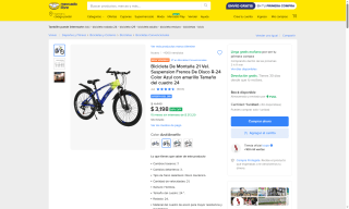 Bicicleta Montaña 21 Velocidades por $3,008 | Mercado Libre