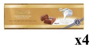 4 Tabletas de Chocolate GAMA ORO Leche 300g - Lindt por 20.87€