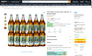 Cerveza Indio Agave Lager 940 ml por $328 | Oferta Amazon