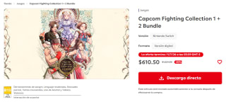 Capcom Fighting Collection 1 + 2 Bundle por $611 | Nintendo eShop
