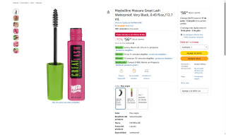 Máscara Maybelline Great Lash por $56 | Oferta Amazon