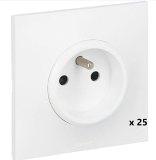 Lot de 25 prises Legrand Neptune à 168,90€