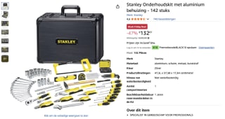 Stanley Onderhoudskit 142 stuks voor 132,87 euro