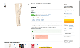 Flauta Dulce Yamaha YRS-24B por $85 | Oferta Amazon