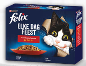 Gratis Purina Felix Elke Dag Feest pouch (85 g) kattenvoer bij Purina