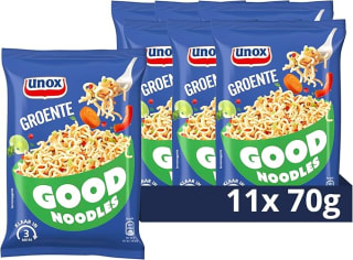 Diverse Unox Good Noodles 11 x 73 vanaf €4,78 bij Amazon