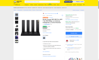 Router Huawei WiFi BE3 Pro por $771 | Mercado Libre