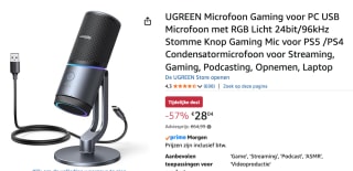 Ugreen USB Microphone CM769 RGB voor €28,04 bij Amazon