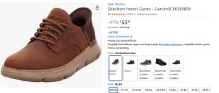 Skechers heren sneakers Garza voor €53,33 bij Amazon