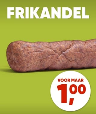 1 Frikandel voor €1 bij Kwalitaria