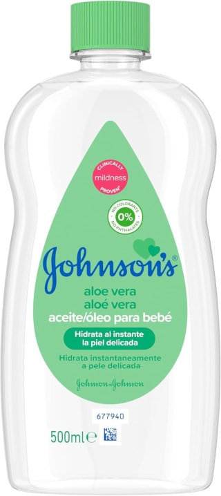 Johnson’s Baby aceite aloe vera 2x500ml por 4.81€