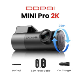 DDPAI MINI Pro 3K Dashcam | 3K voor €312,19 dmv code bij Aliexpress