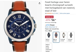 Fossil Grant Watch FS5151 voor €96,79 bij Amazon