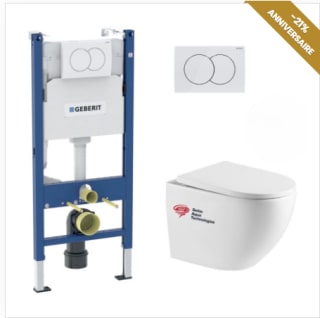 Pack WC Bati-support Geberit Duofix +WC sans bride Swiss Aqua Technologies à 299,90€