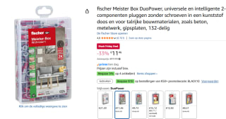 Fischer 535971 DUOPOWER Assortimentsdoos pluggen voor €11,46 bij Amazon