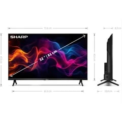 Sharp 32GF3265 - 32 inch Full-HD QLED televisie met Google TV voor €129 bij joybuy
