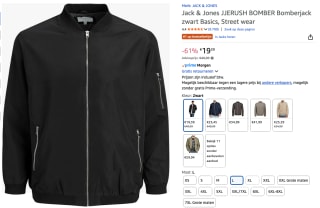 Jack & Jones Rush bomberjack voor €19,39 bij Amazon