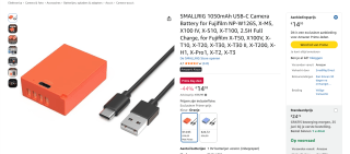 SmallRig Batterij Fujifilm voor €14,93