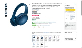 Audífonos Bose QuietComfort Bluetooth por $2,575 | Amazon (NU)