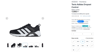 Tenis Adidas Dropset Control por $1,599 | InnovaSports (Aplazo)