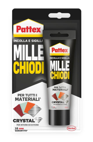 Pattex Millechiodi Crystal Adhesivo sellador ideal cristales y espejos 90 g por 6.16€