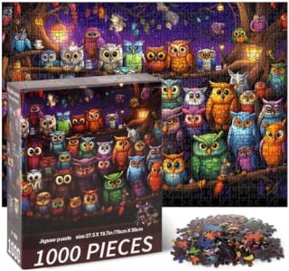 Vicloon Puzzle Adulto 1000 Piezas, 70 * 50cm La Familia de Los Búhos por 8.59€