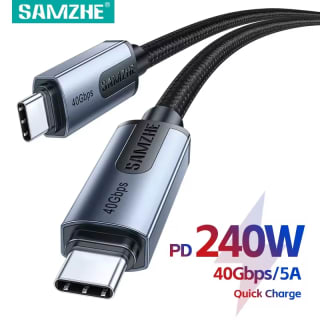 Cable USB4 SAMZHE (USB-C a USB-C) 1m por $35 en AliExpress