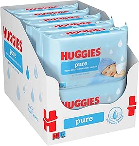 Huggies Pure Toallitas Bebé, 99% Agua Pura, 18 Packs, Total 1008 Toallitas por 18.69€
