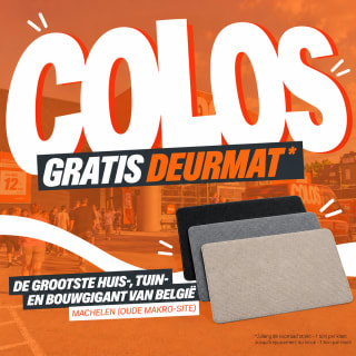 Gratis deurmat bij COLOS Machelen in Belgie