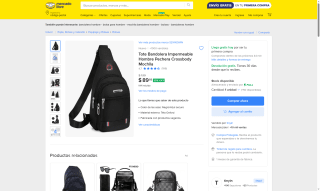 Tote Bandolera Impermeable Hombre por $90 | Oferta Mercado Libre