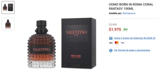 Perfume Uomo Born in Roma Coral Fantasy 100ml por $1,975 | Elektra
