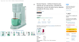 Cafetera Keurig K-Express Menta por $1,483 | Oferta Amazon