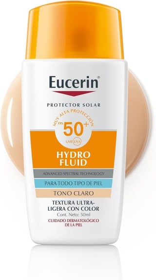 Eucerin Sun Face Hydro-Fluid FPS 50+ Tono Claro por $319 | Amazon
