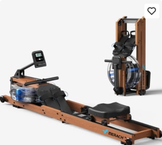 Merach Machine de rameur pliable en bois pour 369,99€