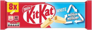 KitKat 2 Finger White Chocolate or Orange 8 Pack from £1.31